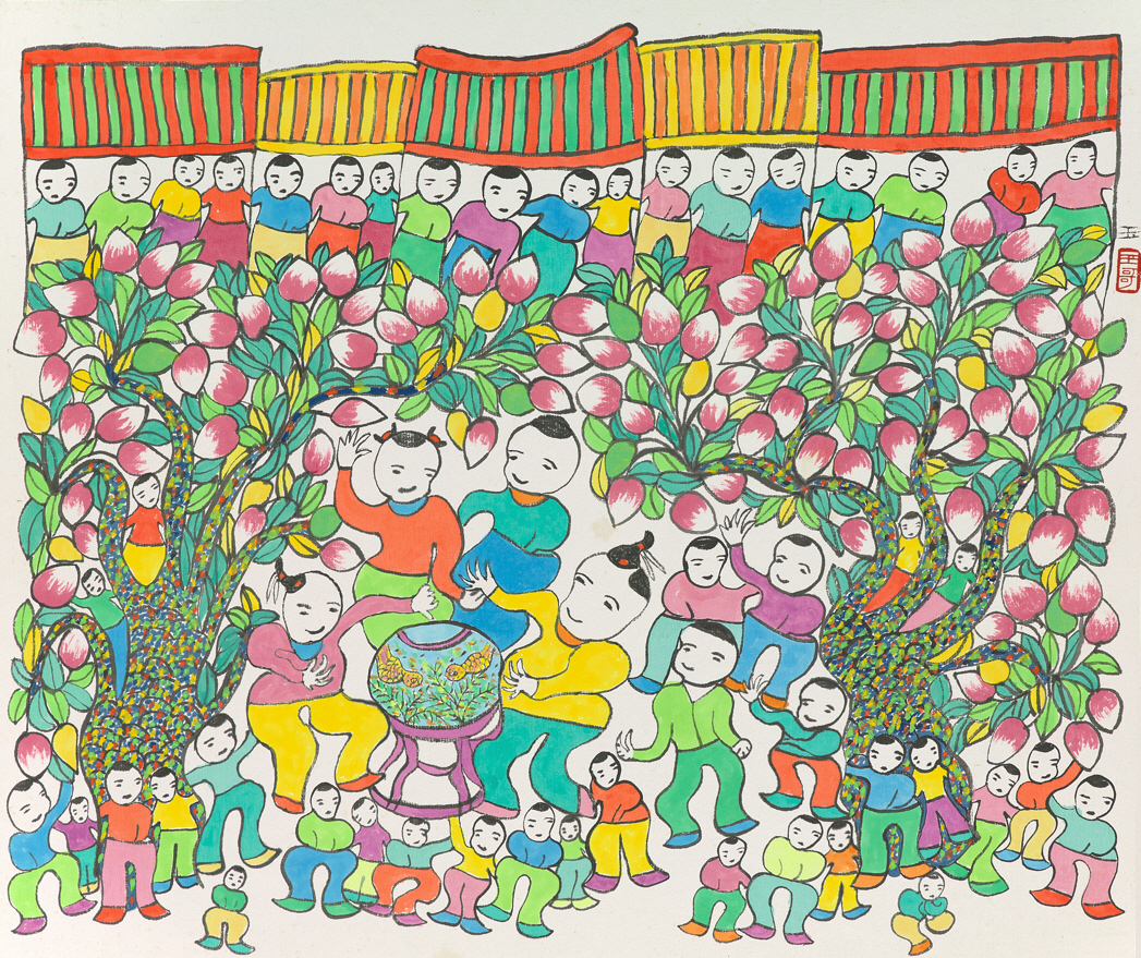〈豐年祭〉畫作圖片